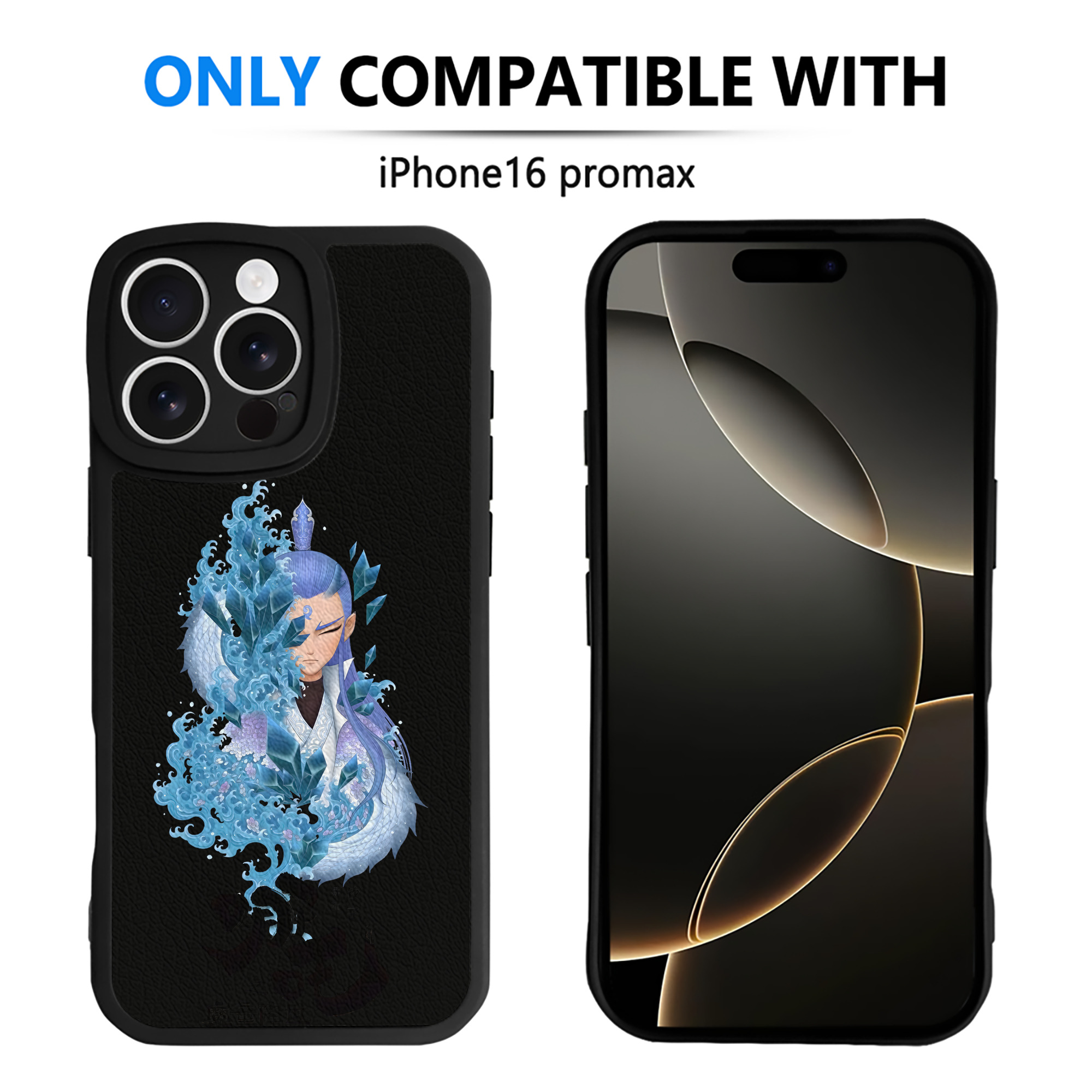 （画像用） Ne Zha 2 ナタ 魔童の大暴れ 【iPhone 16シリーズ対応】シリコンスマホケース（レザー調） 材質：シリコン